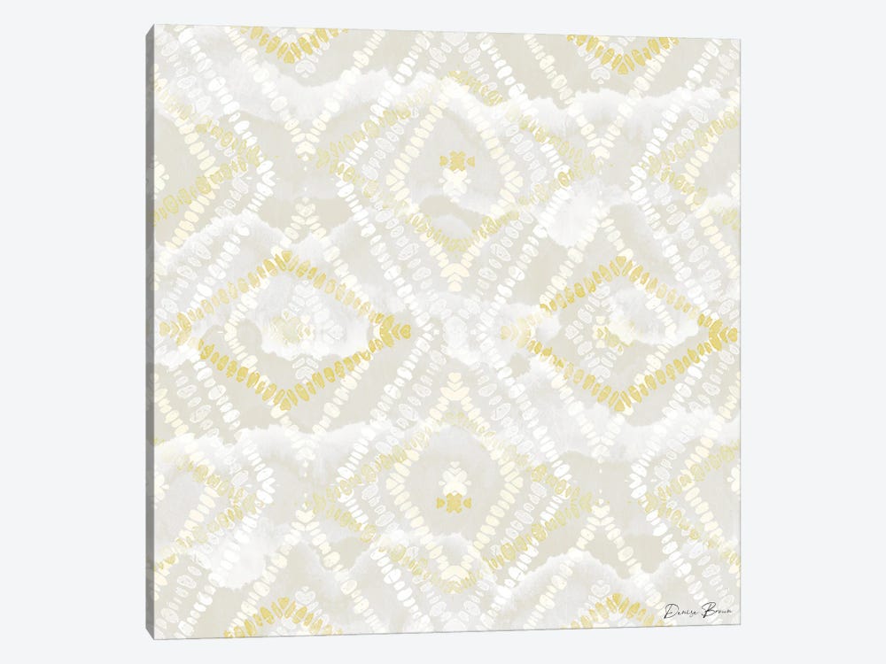 Gold Khaki Pattern II by Denise Brown 1-piece Canvas Art
