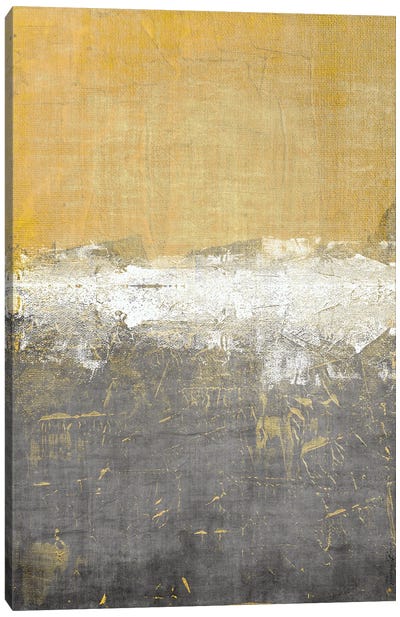 Golden Abstract III Canvas Art Print - Denise Brown