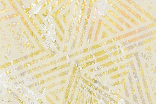 Denise Brown: Orange Gold Pattern by Denise Brown