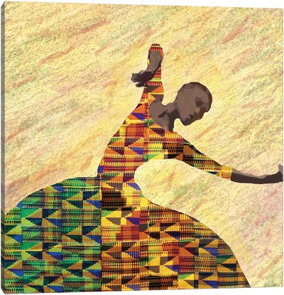 Kente Dancer I Canvas Art Print
