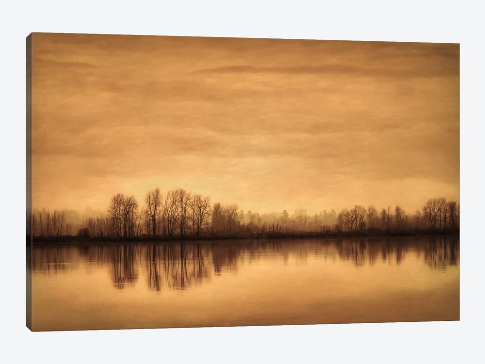 Winter On The River by Don Schwartz 1-piece Canvas Print