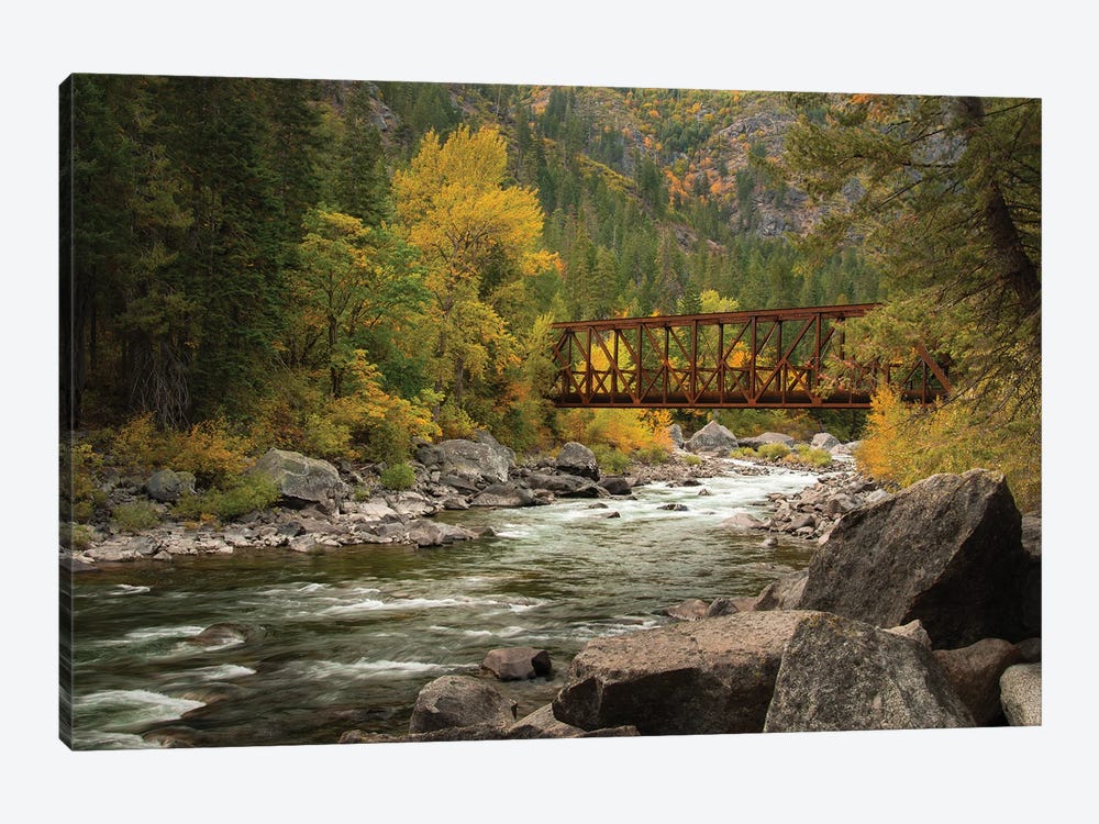 Bridge Over The Wenatchee by Don Schwartz 1-piece Canvas Wall Art