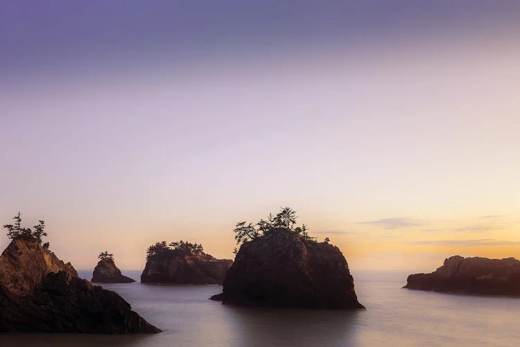 Sea Stacks On An Early Autumn Evening by Don Schwartz wall art