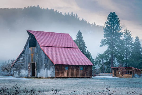 Don Schwartz: Frosty Barn I by Don Schwartz
