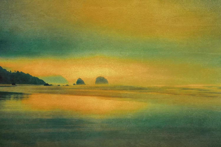 Distant Sea Stacks by Don Schwartz wall art