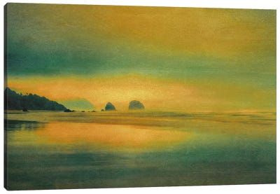 Distant Sea Stacks Canvas Art Print - Don Schwartz