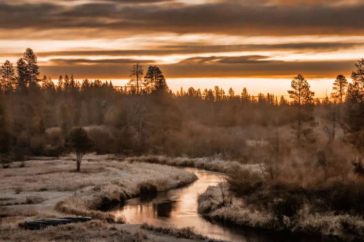 Along The Little Deschutes by Don Schwartz canvas print