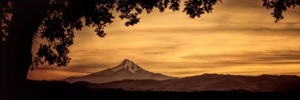 Mountain Sunrises & Sunsets: Mt. Hood At Sunset by Don Schwartz