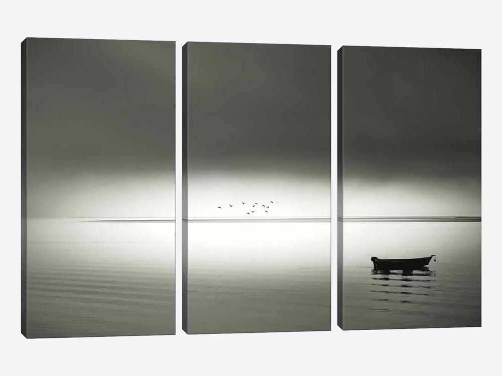 Quiet Morning In The Bay by Don Schwartz 3-piece Canvas Print