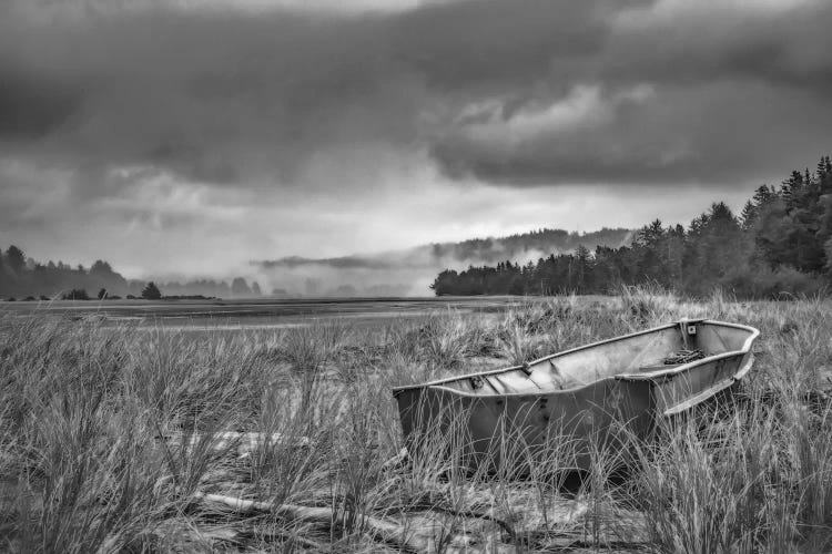 Rowboat In The Dune Grasses