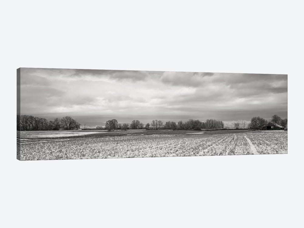 Snow-Dusted Field by Don Schwartz 1-piece Canvas Print
