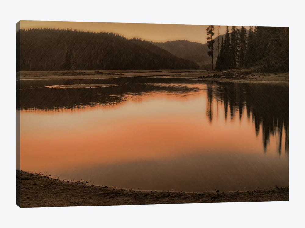 Sparks Lake Sunset by Don Schwartz 1-piece Canvas Print
