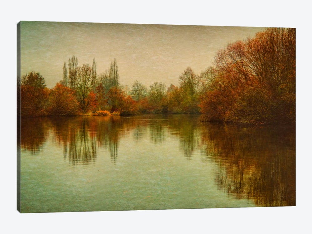Autumn Morning On The Lake by Don Schwartz 1-piece Canvas Wall Art