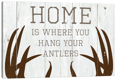 Hang Your Antlers Canvas Art Print