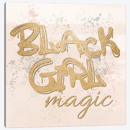 Black Girl Magic Canvas Print #DSG112} by Daniela Santiago Canvas Art