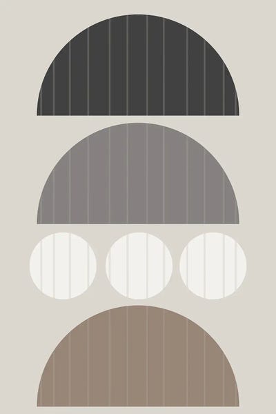 Japandi: Vertical Stripes II by Daniela Santiago