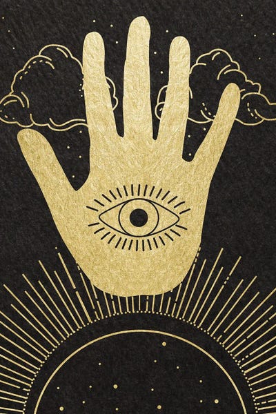 Celestial Palm by Daniela Santiago framed wall art