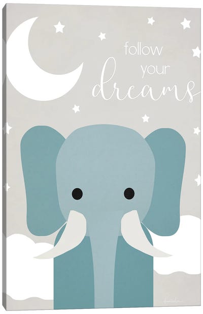 Dreams Elephant Canvas Art Print