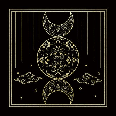 Mythical Moon I by Daniela Santiago framed wall art