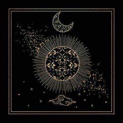 Mythical Moon II by Daniela Santiago framed wall art