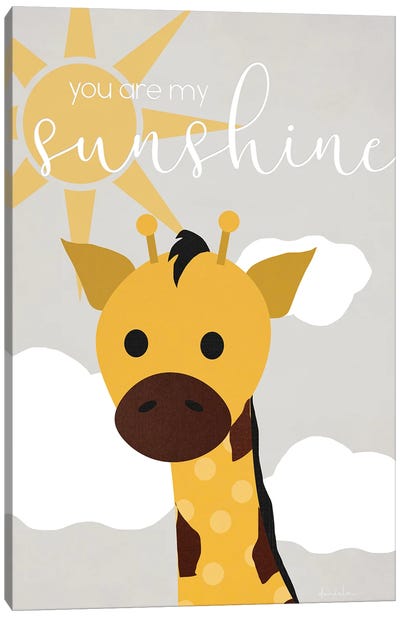 Sunshine Giraffe Canvas Art Print