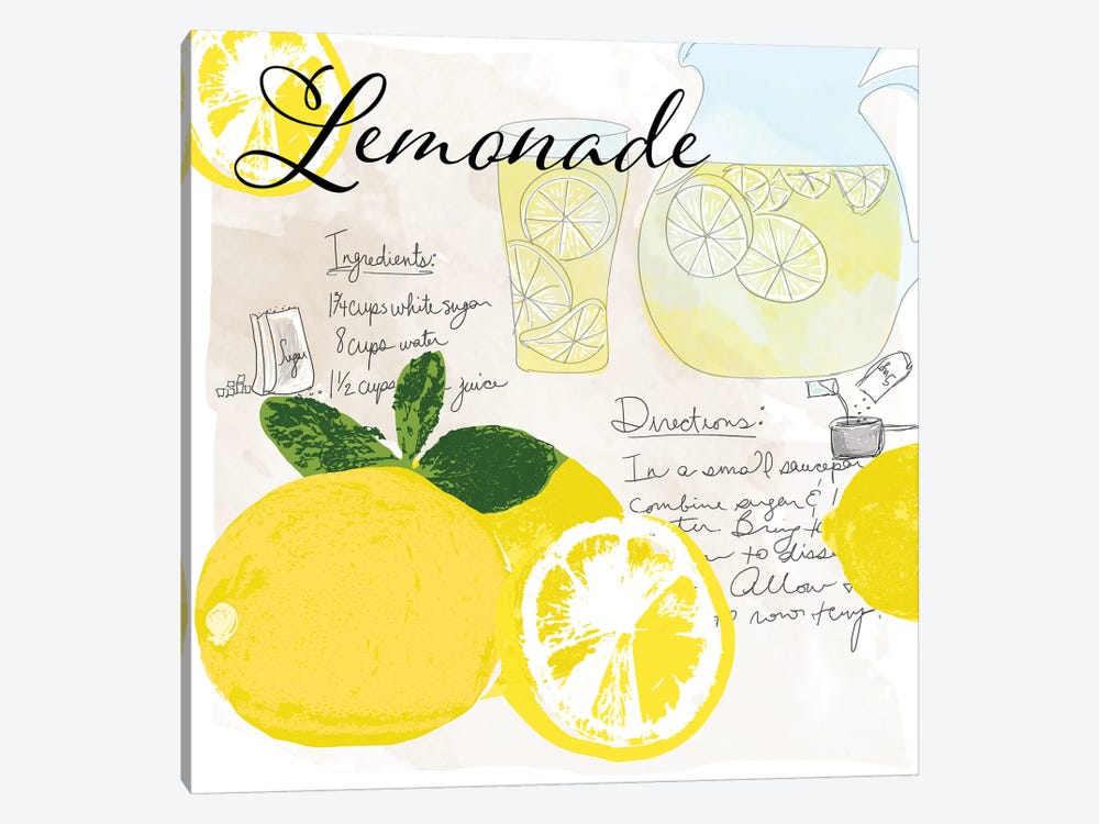 Lemonade by Daniela Santiago 1-piece Art Print