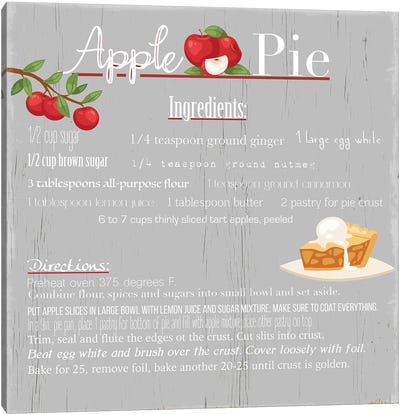 Apple Pie Canvas Art Print - Pies