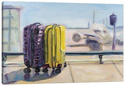 Let's Fly Away Canvas Art Print - Airport Art