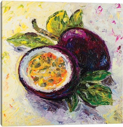 Passion Fruit Flavor Canvas Art Print - Dana Sorokina