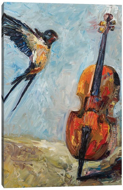 Competition Canvas Art Print - Violin Art