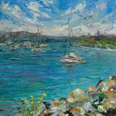 When You Know Where You Going To by Dana Sorokina metal wall art