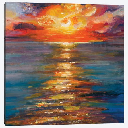 Sunset Canvas Print #DSK39} by Dana Sorokina Canvas Art