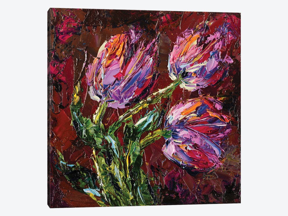 Tulips by Dana Sorokina 1-piece Canvas Art Print