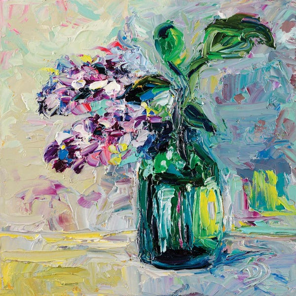 Palette Knife Prints: Lilacs by Dana Sorokina
