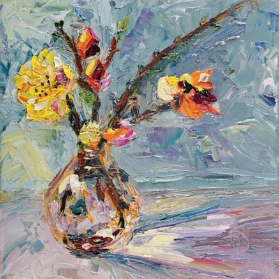 Spring Vibes by Dana Sorokina metal wall art