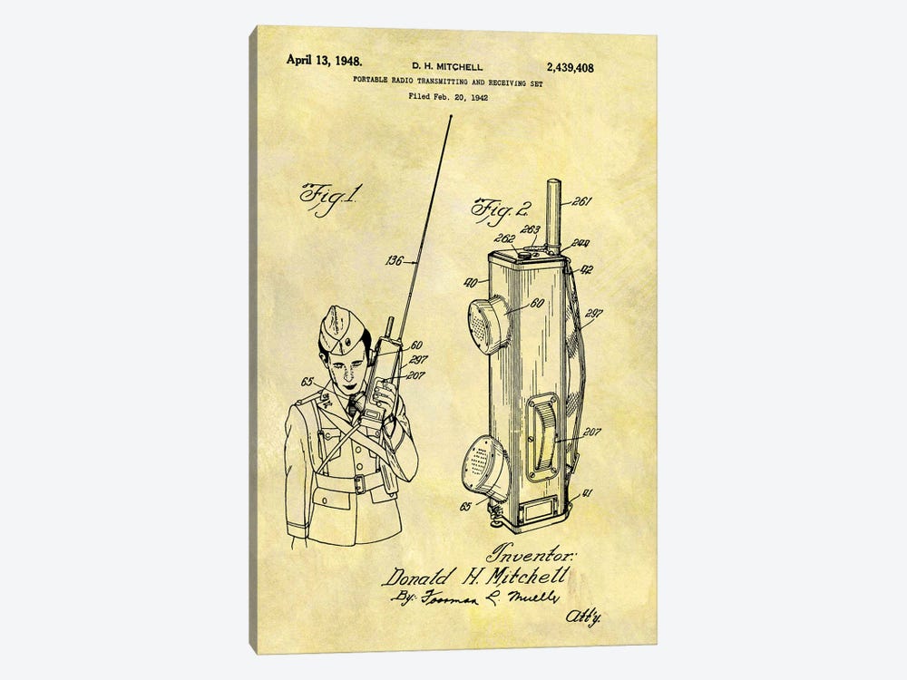 Portable Radio 1948 by Dan Sproul 1-piece Art Print