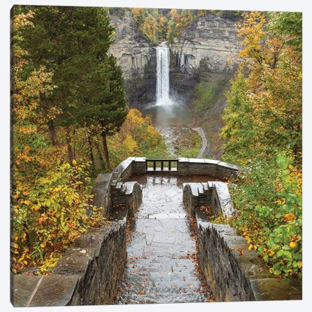 Taughannock Falls In Autumn Canvas Print #DSP134} by Dan Sproul Canvas Print