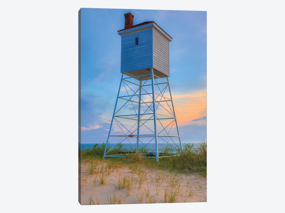 Lifeguard Shack Sunset by Dan Sproul 1-piece Art Print