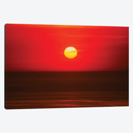 Lake Michigan Sunset Sky Canvas Print #DSP145} by Dan Sproul Canvas Art