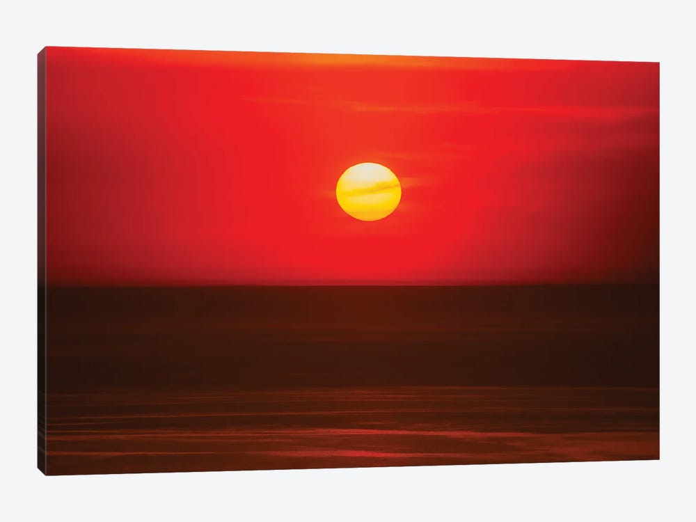 Lake Michigan Sunset Sky by Dan Sproul 1-piece Canvas Art Print