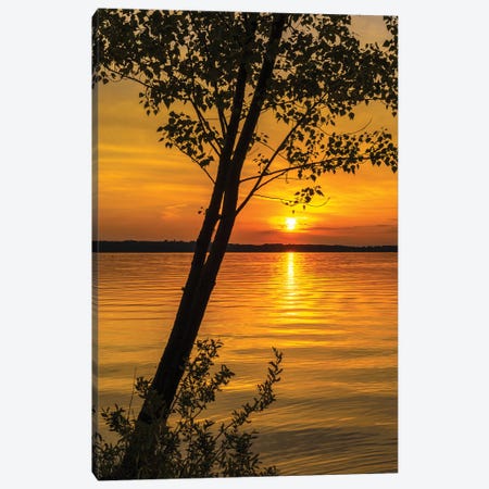 Traverse Bay Sunset Canvas Print #DSP146} by Dan Sproul Canvas Wall Art