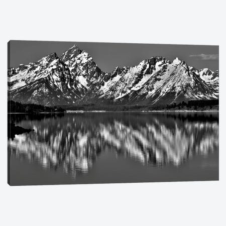 Dramatic Teton Reflections Canvas Print #DSP166} by Dan Sproul Canvas Wall Art