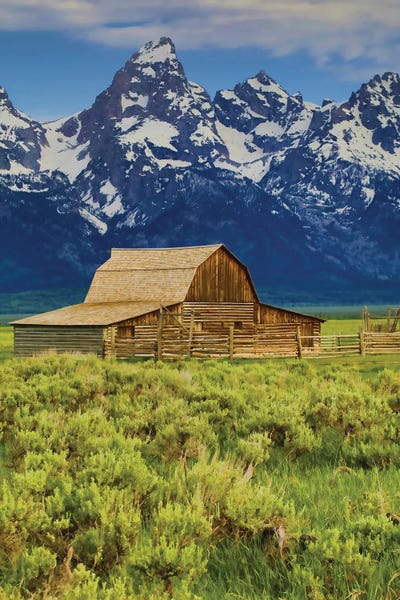 Moulton Barn by Dan Sproul framed canvas print