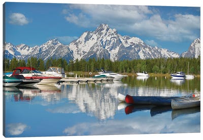 Mountain Lake Reflection Canvas Art Print - Dan Sproul