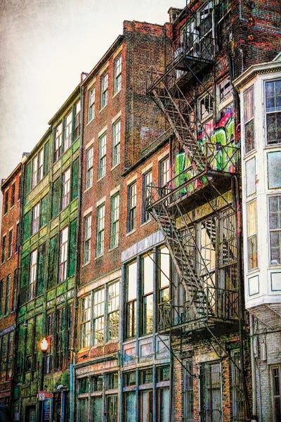 Urban Grunge by Dan Sproul framed canvas print