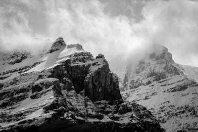 Dramatic Mountain Peaks by Dan Sproul framed canvas print