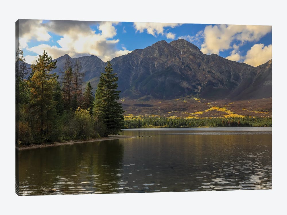 Mountain Lake In Autumn by Dan Sproul 1-piece Canvas Art Print