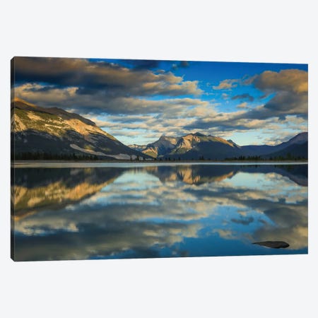 Canadian Rockies Reflection Canvas Print #DSP222} by Dan Sproul Canvas Art