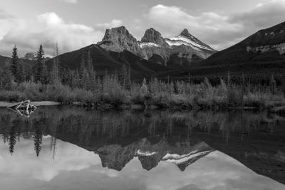 Three Sisters Reflection by Dan Sproul framed canvas print
