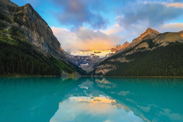 Banff National Park: Lake Louise Sunrise by Dan Sproul